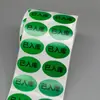 Etiquetas de Inventario de Almacén En Stock Agotado Pegatinas Autoadhesivas Escribibles Color Material Pegatinas Ovaladas