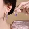 Nuevos Pendientes Colgantes de Cristal Populares para Mujer 2025, Lujo Ligero, Gama Alta, Elegantes y Únicos, Accesorios de Oreja de Nicho