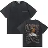 Lavado Vintage Rapper Kendrick Lamar Good Kid, M.A.N.I.A. Camiseta Hombre Hip-Hop Retro Super