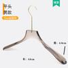Perchas Transparentes de Acrílico Color Gris Humo para Ropa Infantil para Tiendas de Ropa, Perchas de Plástico y Perchas para Pantalones con Logo Personalizado