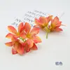 Flores artificiales, flores de seda, guirnalda de flor de bauhinia, tocado de minoría étnica, fabricación de flores para horquillas, kit de material de flor púrpura dorada impresa en 3D con flores