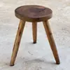 Taburete Creativo de Madera Maciza con Forma de Flor Mueble Taburete Sencillo de Tronco de Madera Taburete Pequeño Macetero para Balcón Banco de Mesita de Noche para Flores