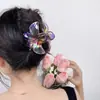 YHJ accesorios para el cabello europeo y americano nuevo clip de huevo de colores clip de flor pinza de tiburón para mujer tocado de vacaciones en la playa