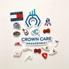 Hebillas para zapatos, decoraciones para zapatos de madera, accesorios de dibujos animados para manualidades, accesorios decorativos personalizados de goma PVC suave, desmontables