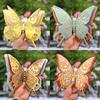 Adhesivo de pared de mariposa hueca tridimensional 3D de cuatro capas, mariposa de papel nacarado, decoración para fiestas navideñas, bodas, hogar