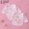 Ropa de media espalda para bebé recién nacido con cordones, algodón sin huesos, ropa de monje para bebé recién nacido, top otoño e invierno, ropa para recién nacido