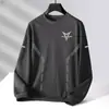 [Envío Rápido] Nueva colección de primavera y otoño: sudadera holgada de cuello redondo y manga larga, moda masculina moderna con diseño estampado