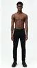 Venda Direta de Fábrica Atacado Jeans Preto Puro Nova Coleção Primavera e Outono Calças Casuais Masculinas Slim Retas Elásticas