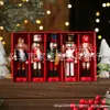 En Stock Madera 13cm Cascanueces Adorno Regalo de Navidad, Marioneta Soldado Cascanueces Pintado, Venta Caliente Transfronteriza