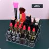 Escada transparente acrílico batom caixa de armazenamento batom lip glaze batom stand display stand dresser cross-border