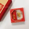 Ouro Puro 999 "Dinheiro Vem Instantaneamente" Adesivo de Ouro para Celular, Modelo Popular, 2mg, Atrai Riqueza, Design Personalizado, Atacado