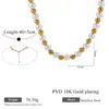 Set de collar retro anti-perla europeo y americano, cadena para clavícula en capas de acero de titanio de lujo ligero, accesorios versátiles personalizados al por mayor