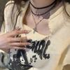Collar con colgante de cruz de Spice Girl del Milenio, moderno y moderno, estilo punk oscuro para mujer, estilo retro, estilo nicho, dulce y moderno, con cadena de clavícula.