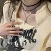 Collar con colgante de cruz de Spice Girl del Milenio, moderno y moderno, estilo punk oscuro para mujer, estilo retro, estilo nicho, dulce y moderno, con cadena de clavícula.
