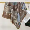 Pañuelo de Cuello Verde Menta Estilo Mambo Retro, Pañuelo Cuadrado con Ambiente de Principios de Primavera, Modelo Nuevo 2026, Accesorio de Bufanda de Alta Gama