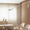 Luminária de parede Flos 265 italiana com braço longo para sala de estar sala de jantar designer estilo industrial braço articulado haste longa minimalista luminária de leitura