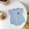 Ropa de Verano para Bebés 2026 Mameluco para Niños y Niñas Recién Nacidos Pelele de Oso Mono Triangular de Manga Corta Ropa para Gatear