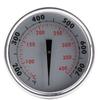 Termômetro industrial axial bimetálico tipo ponteiro de aço inoxidável para forno de churrasco, forno, disco de caldeira
