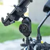 Perilla antirrobo soporte para teléfono móvil de motocicleta soporte de navegación accesorios antirrobo tornillos GB M6 para proteger la seguridad del soporte del teléfono móvil