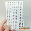 Cara Cara Autoadhesivo Maquillaje Pegatina Ceja Diamante Pegatina Bola de Diamante Niños Mariposa Tul Hilo de Seda Escenario Actuación