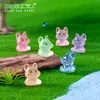 Paisaje en miniatura, figura linda de pug brillante, adorable decoración de jardín, accesorios de paisajismo DIY, adornos pequeños para ventas transfronterizas