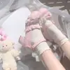 Nuevos zapatos Lolita estilo palacio, dulces y lindos, Mary Janes planos, zapatitos de princesa