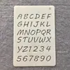 9 Tipos de Plantillas de Alfabeto y Números para Dibujar, Escribir en un Diario y Garabatear; Plantillas Caladas de Alfabeto, Números y Símbolos para Journaling