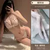 Brinquedos sexuais para adultos lingerie renda sexy conjunto de sutiã e calcinha de três peças tentação feminina conjunto de pijamas transparente paixão