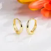 Pendientes de Aro Pequeños con Forma de Gota Transfronterizos de Amazon para Mujer, Pendientes de Aro Elegantes Estilo Coreano, Pendientes de Aro Simples de Alta Gama de Moda para Mujer