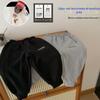 Roupas Masculinas Infantis Calças Compridas Outono e Inverno Forradas com Fleece Infantil Anti-Manchas Tecnologia Negra Calças Casuais com Cinto Calças de Suéter Veludo Raposa Prateada Versátil