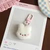 Llavero de Conejo Rosa de Peluche Nuevo de Dibujos Animados Pequeño Colgante para Mochila Accesorio Regalo para Mejores Amigos y Parejas Venta al por Mayor