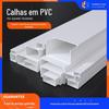 Duto de Fio para Reforma de Engenharia Retardante de Chama de PVC 100*40, Tira Decorativa para Cobertura de Fio, Duto de Fio de PVC Montado na Superfície