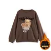 Moletom Crewneck Estilo Americano Retrô Hiohop Feminino Primavera e Outono 2025 Novo Solto Estilo Preguiçoso BF Casaco Superior Casual