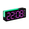Nuevo Reloj Digital LED de Caracteres Grandes con Luz Ambiental, Pantalla de Fecha, Función de Repetición, Despertador Digital Multifuncional 5525 Plástico