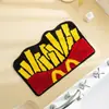 Tapete de Chão Tuftado Amarelo de Queijo Desenho Animado Fofo Tapete de Quarto ao Lado da Cama Tapete de Banheiro Antiderrapante Absorvente Tapete de Queijo Flocado