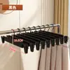 Cabide antiderrapante de duas posições para roupas, cabide de plástico sem costura para uso doméstico, suporte para pendurar roupas em quarto, armazenamento espesso
