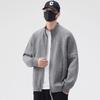 Marca de moda Logo de equitación Suéter con doble cremallera Chaqueta cárdigan para hombre Suéter de cuello alto Negocios de alta gama Comercio exterior Venta al por mayor transfronteriza