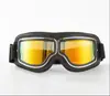 Espelho de Guidão de Motocicleta Óculos Retro Estilo Harley à Prova de Vento Areia Veículo Elétrico Capacete Meio Capacete Respirável e Seguro