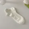 Meias 100% Algodão para Mulheres, Meias Curtas para Primavera e Verão, Meias Fofas com Laço Sem Costura, Meias Curtas, Meias Femininas Atacado Zhuji