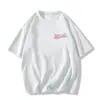 Camiseta de Algodão Puro Estilo Americano Retrô Soltinha Tamanho Grande Manga Curta para Mulheres com Design Único, Marca de Tendência Nacional Estilo Ins Top de Manga Curta de Nicho