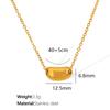 Estilo Coreano Nuevo Acero de Titanio Pequeño Grano de Oro Frijol de Acacia Collar Cadena de Lana Popular en Internet Estilo Frío Cadena de Clavícula Elegante para Niña para Mujeres