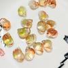 10*15*9mm Alambre Dorado Caracol Vidrio Accesorios para Joyería DIY Estilo Antiguo Pasador de Pelo Vidrio Color Gelatina Accesorios para el Cabello Retro Material