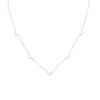 Collar de moda simple S925 de plata de ley, cadena para la clavícula mini en capas de nicho europea y americana, de alta gama, a la moda en Ins