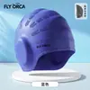 Gorro de natación de silicona para adultos, protector de oídos, color liso, cómodo y no restrictivo, unisex, tamaño grande, elegante, personalizable con logo