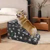 Escalera de Escalada para Perros Pequeños y Gatos para el Hogar de 2, 3 y 4 Escalones, Peldaños Antideslizantes, Escalera para Sofá de Cama para Mascotas Multicapa Desmontable y Lavable