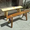 Sillas Personalizadas, Taburetes Largos, Taburetes Bajos, Bancos de Madera Maciza Estilo Antiguo, Bancos Largos Extendidos, Ensanchados y Engrosados para Dos Personas, Estilo Tradicional de Hot Pot