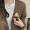 Broche de Coelho Fofo e Divertido para Mulheres, Alfinete de Suéter com Design Único, Acessório Versátil Vintage