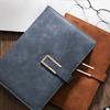A5 Venta al por Mayor Negocios Cuero PU Trabajo de Oficina Hebilla Cuaderno con Logotipo Imprimible Libreta Set de Caja de Regalo