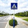 Postes para Señales de Tráfico, Instalaciones de Seguridad, Señales Galvanizadas, Poste Único de Tubo de Acero Señales Reflectantes de Acero para Carreteras