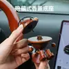 Pequeña figura de madera con piernas que se mueven, adorno creativo de madera maciza hecho a mano, regalo de aromaterapia de nicho, difusor para ventilación de coche